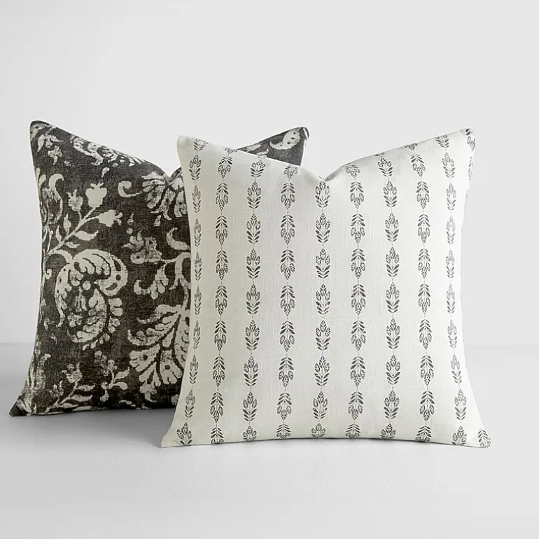 Casual Comfort Distressed Floral 2-pc. Square Throw Pillow Set