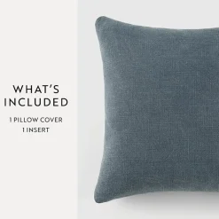 Casual Comfort Distressed Stonewash Cotton Decor Throw Pillow