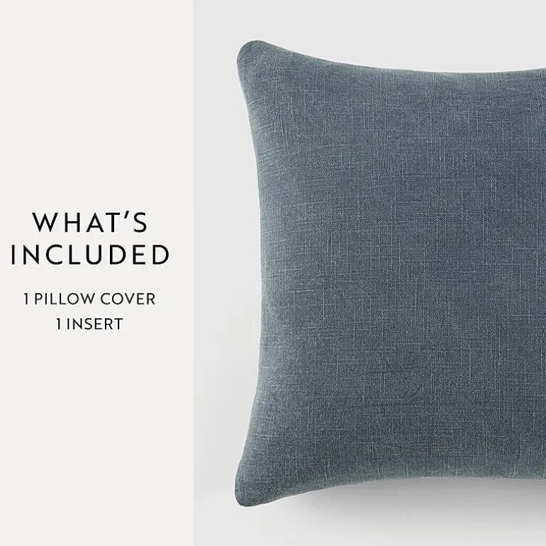 Casual Comfort Distressed Stonewash Cotton Decor Throw Pillow