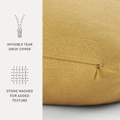 Casual Comfort Distressed Stonewash Cotton Decor Throw Pillow