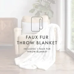 Casual Comfort Faux Fur Tie Dye Reversible Extra Weight Throw Blanket