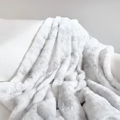 Casual Comfort Faux Fur Tie Dye Reversible Extra Weight Throw Blanket
