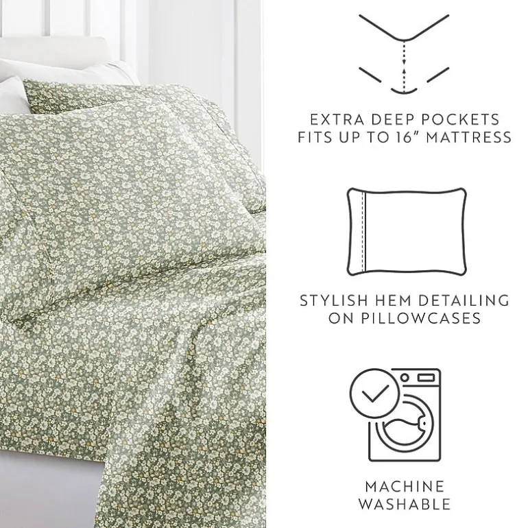 Casual Comfort Floral Dream Patterned Sheet Set