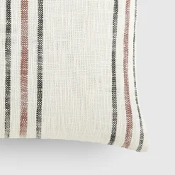 Casual Comfort Framed Stripe Yarn Dyed Square Throw Pillow