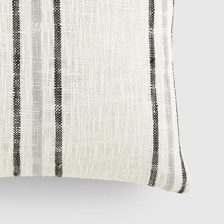 Casual Comfort Framed Stripe Yarn Dyed Square Throw Pillow