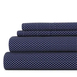 Casual Comfort Heart Pattern Deep Pocket Sheet Set