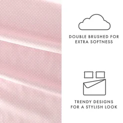 Casual Comfort Heart Pattern Deep Pocket Sheet Set