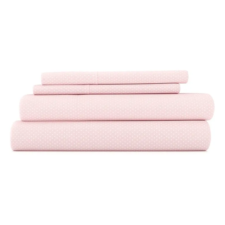 Casual Comfort Heart Pattern Deep Pocket Sheet Set
