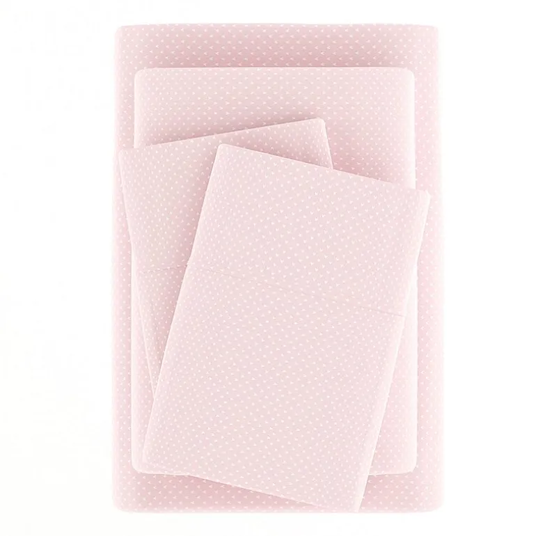 Casual Comfort Heart Pattern Deep Pocket Sheet Set