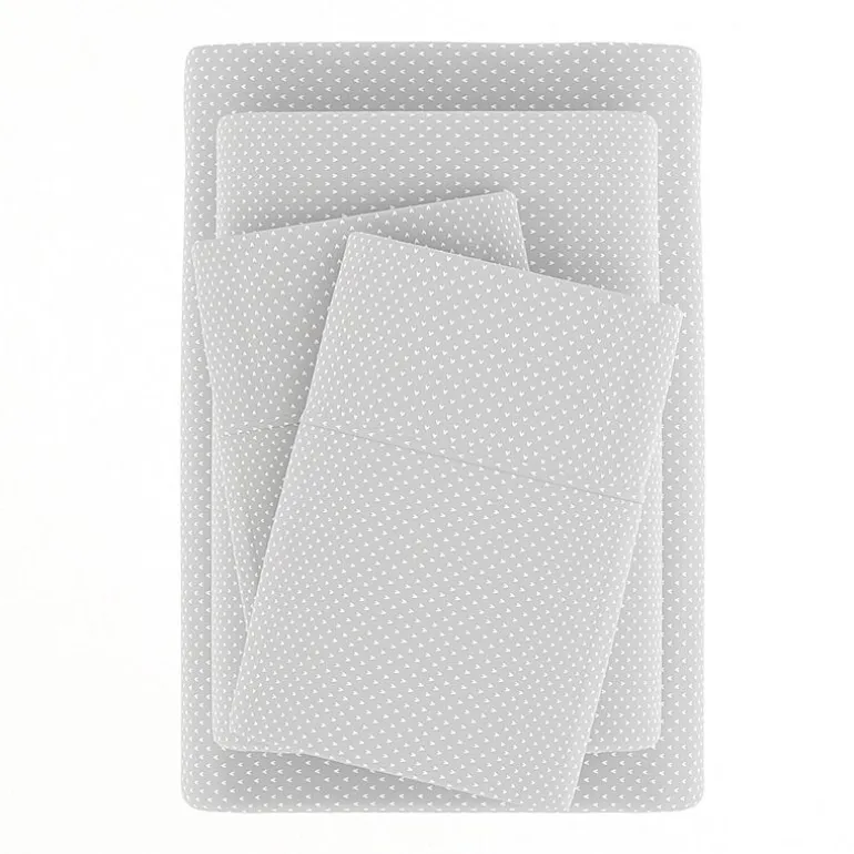 Casual Comfort Heart Pattern Deep Pocket Sheet Set