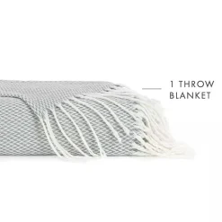 Casual Comfort Herringbone Lightweight Throw