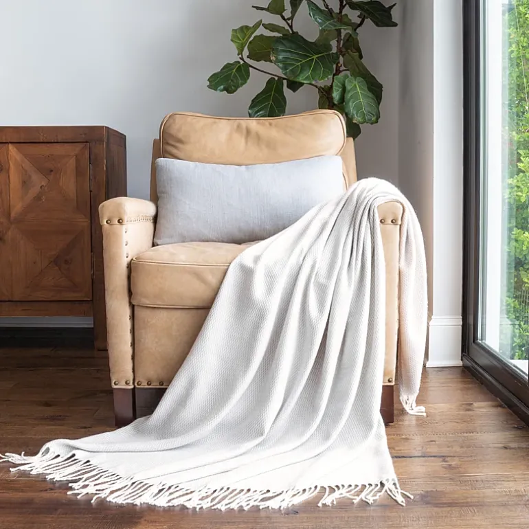 Casual Comfort Herringbone Lightweight Throw