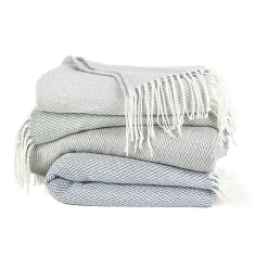 Casual Comfort Herringbone Lightweight Throw