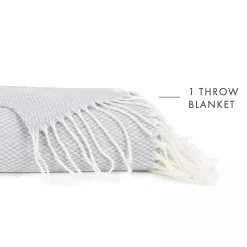 Casual Comfort Herringbone Lightweight Throw