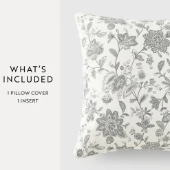 Casual Comfort Jacobean Cotton Square Throw Pillow