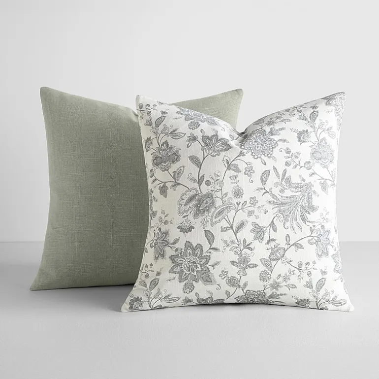Casual Comfort Jacobean Floral 2-pc. Square Throw Pillow Set