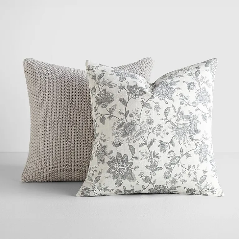 Casual Comfort Jacobean Floral 2-pc. Square Throw Pillow Set