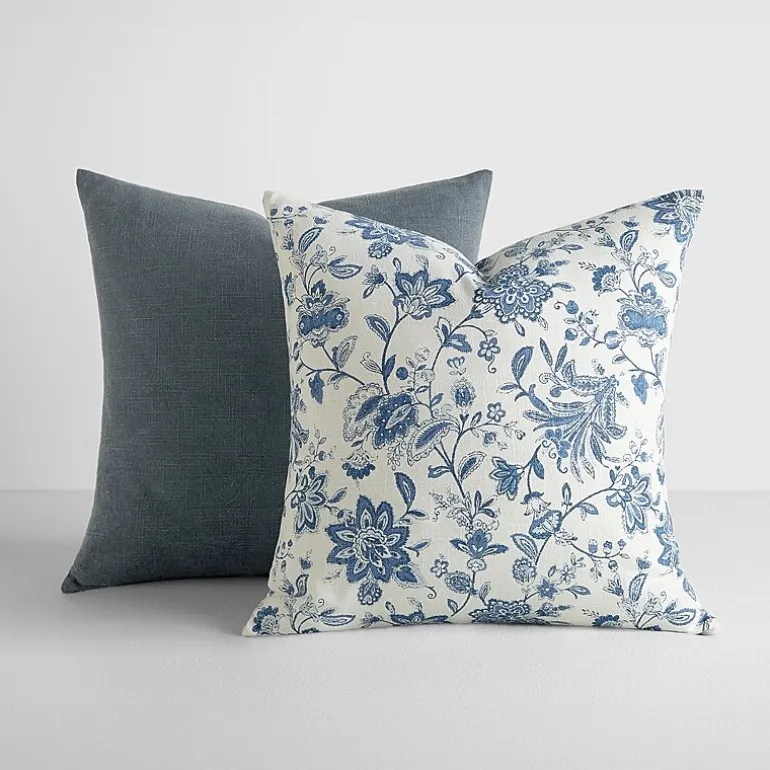 Casual Comfort Jacobean Floral 2-pc. Square Throw Pillow Set