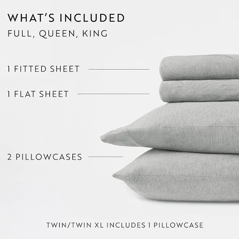 Casual Comfort Jersey Knit Deep Pocket Sheet Set