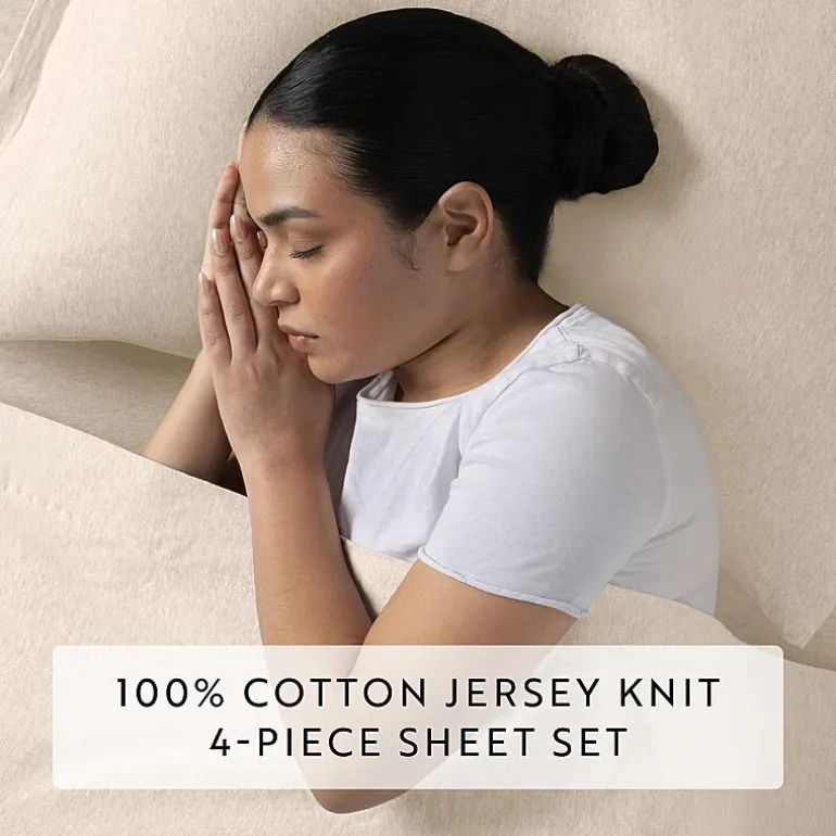 Casual Comfort Jersey Knit Deep Pocket Sheet Set