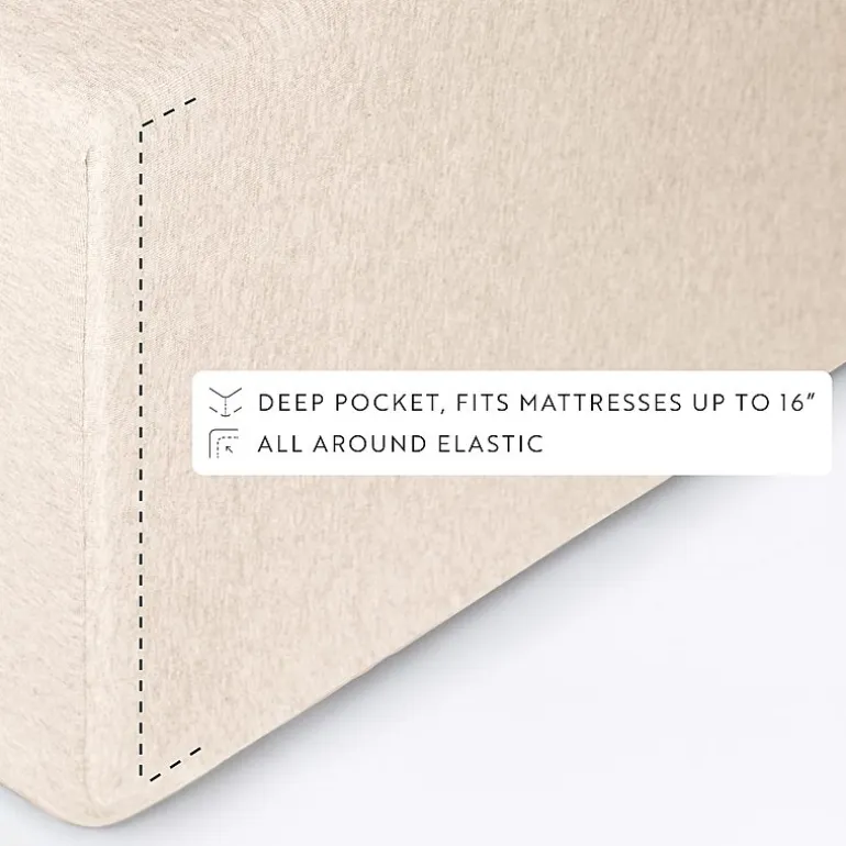 Casual Comfort Jersey Knit Deep Pocket Sheet Set