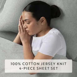 Casual Comfort Jersey Knit Deep Pocket Sheet Set