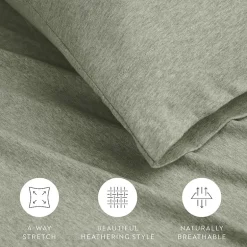 Casual Comfort Jersey Knit Deep Pocket Sheet Set