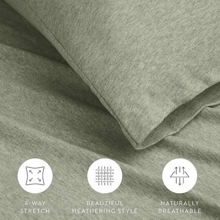 Casual Comfort Jersey Knit Deep Pocket Sheet Set