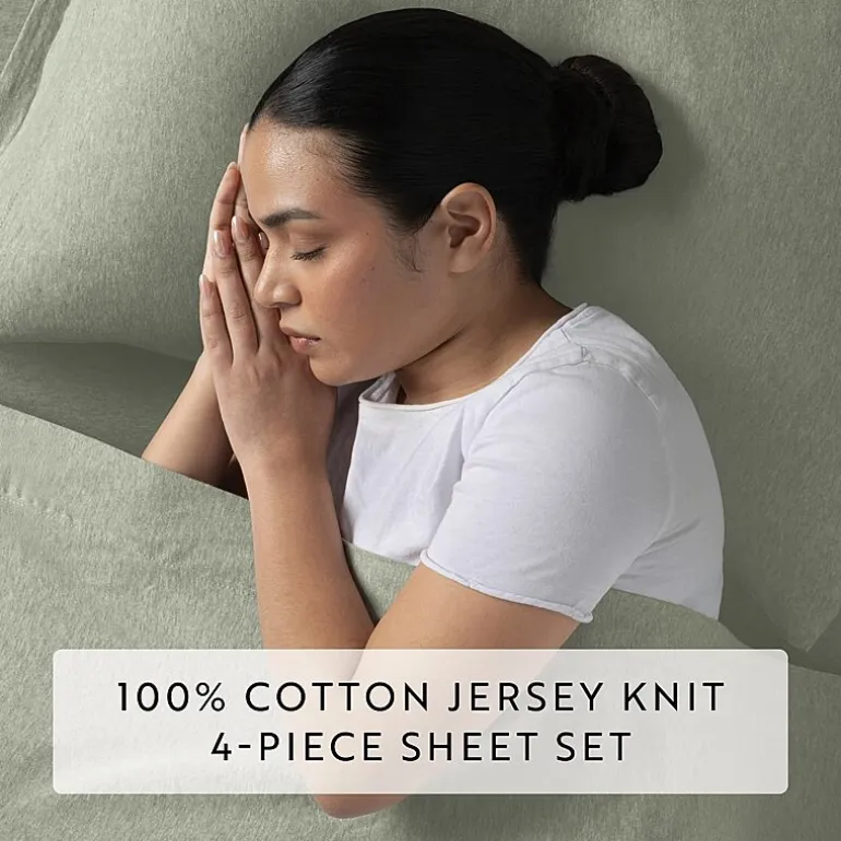 Casual Comfort Jersey Knit Deep Pocket Sheet Set