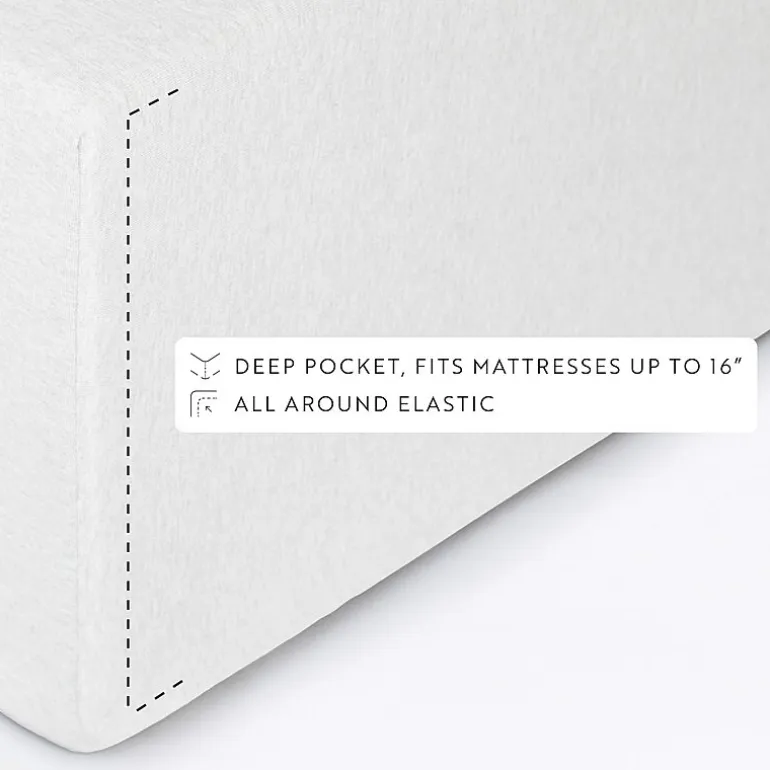 Casual Comfort Jersey Knit Deep Pocket Sheet Set