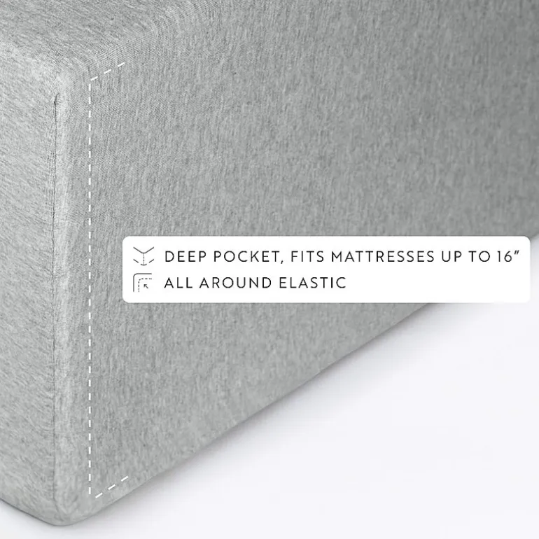 Casual Comfort Jersey Knit Deep Pocket Sheet Set