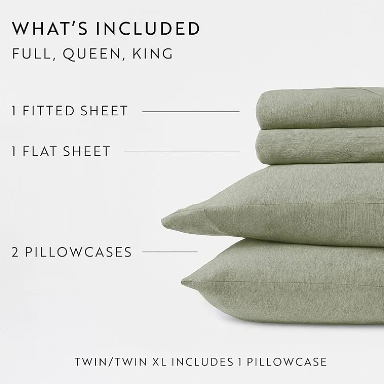 Casual Comfort Jersey Knit Deep Pocket Sheet Set