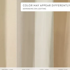Casual Comfort Linen-Look Solid Shower Curtain
