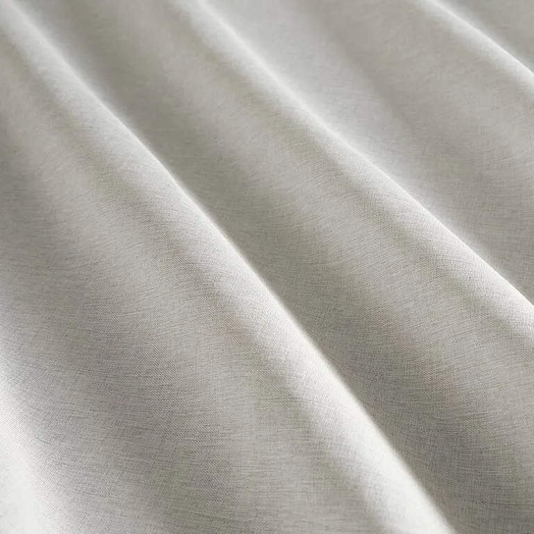 Casual Comfort Linen-Look Solid Shower Curtain