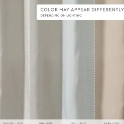 Casual Comfort Linen-Look Solid Shower Curtain