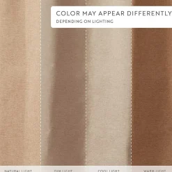Casual Comfort Linen-Look Solid Shower Curtain