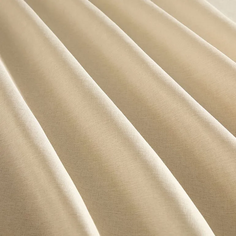 Casual Comfort Linen-Look Solid Shower Curtain