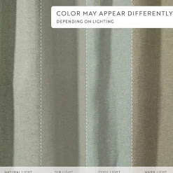 Casual Comfort Linen-Look Solid Shower Curtain