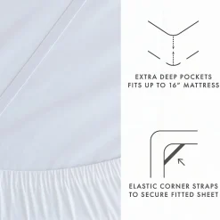Casual Comfort Linen Rayon From Bamboo Deep Pocket Sheet Set