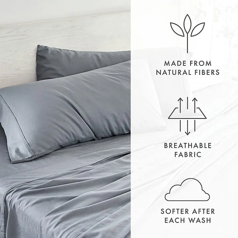 Casual Comfort Linen Rayon From Bamboo Deep Pocket Sheet Set