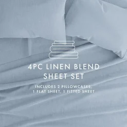 Casual Comfort Linen Rayon From Bamboo Deep Pocket Sheet Set