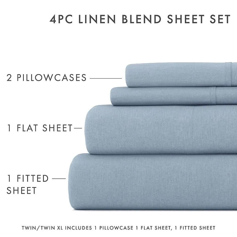 Casual Comfort Linen Rayon From Bamboo Deep Pocket Sheet Set