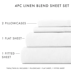 Casual Comfort Linen Rayon From Bamboo Deep Pocket Sheet Set