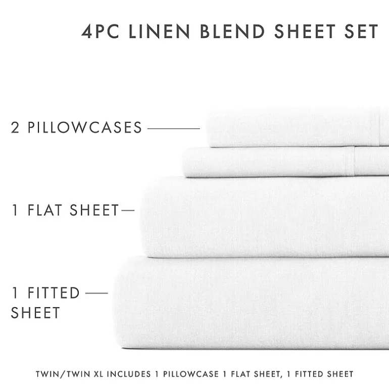 Casual Comfort Linen Rayon From Bamboo Deep Pocket Sheet Set