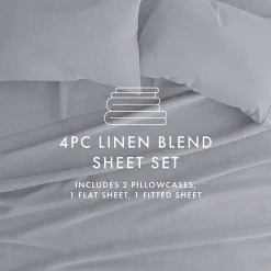 Casual Comfort Linen Rayon From Bamboo Deep Pocket Sheet Set
