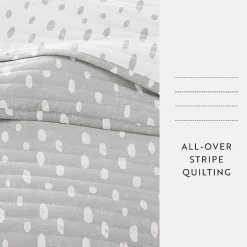 Casual Comfort Pattern Modern Reversible Quilt Set