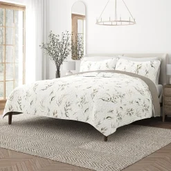 Casual Comfort Pattern Reversible Contemporary Lightweight 3 Pc. Quilt Set