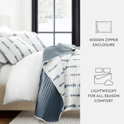 Casual Comfort Pattern Reversible Contemporary Lightweight 3 Pc. Quilt Set