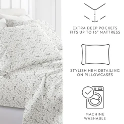 Casual Comfort 4-Pc Ultra Soft Pattern Sheet Set