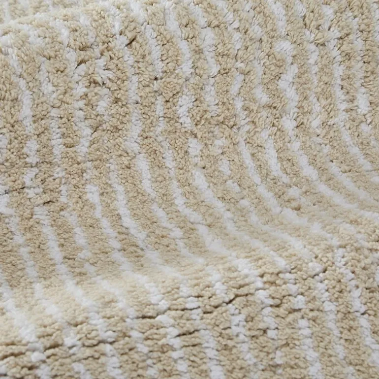 Casual Comfort Pinstripe Cotton Bath Rug